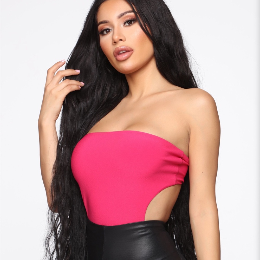 SOLD****FN-Bright Fuchsia Bodysuit